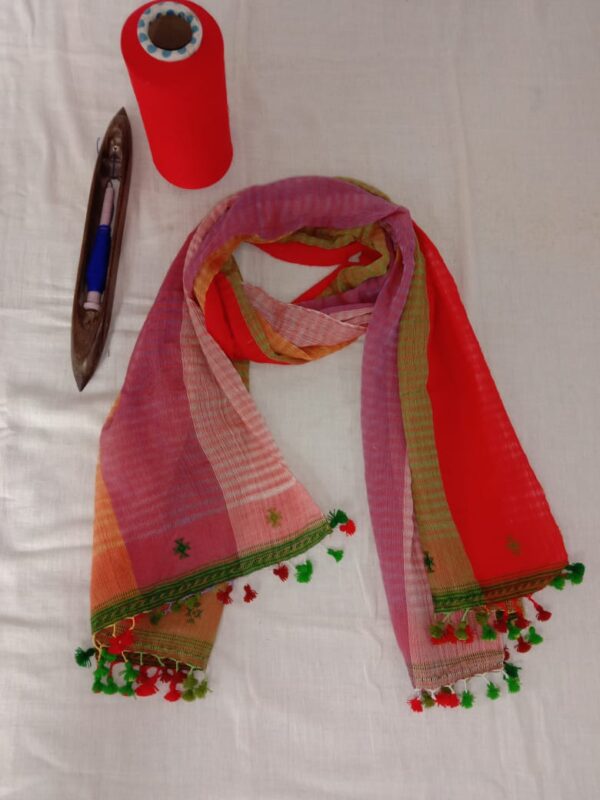 Shiraz color Handloom Kala Cotton Soft and Comfy Stole