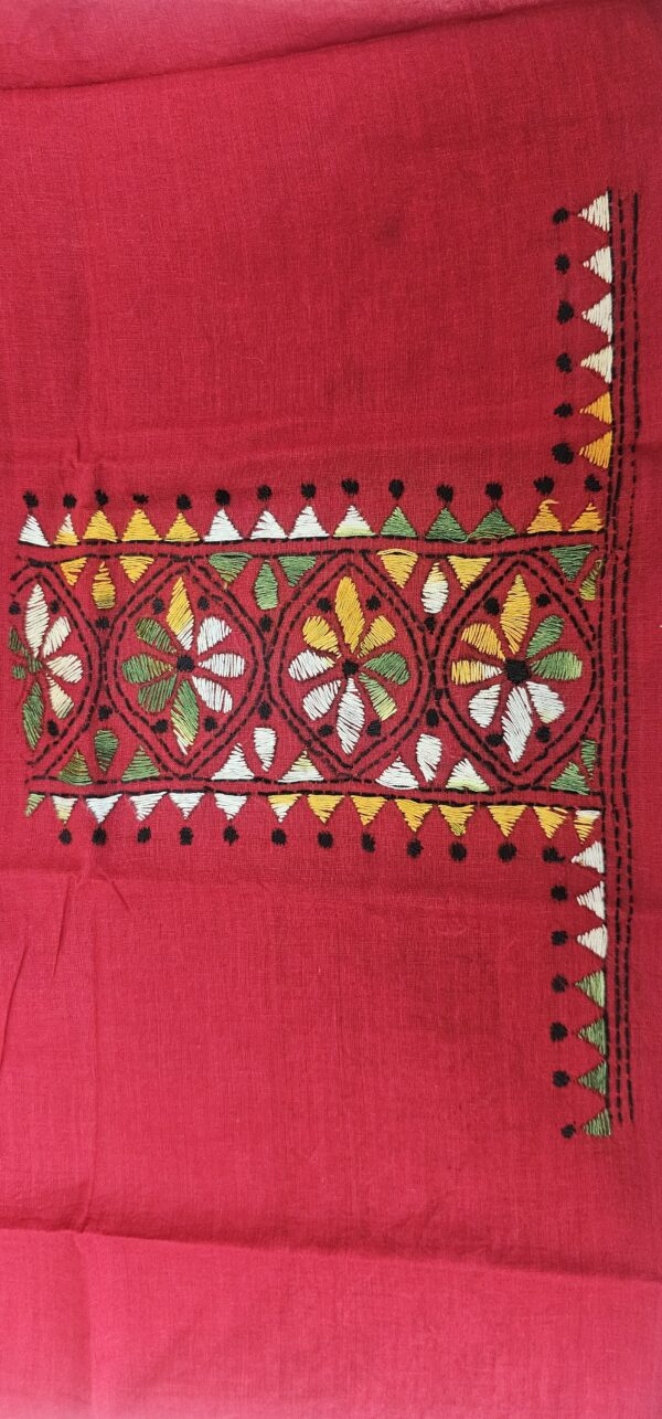 Kantha Embroidery Blouse Piece - Image 2