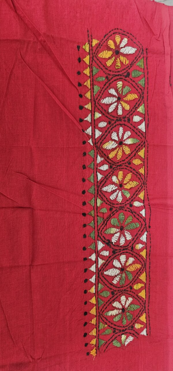 Kantha Embroidery Blouse Piece - Image 3