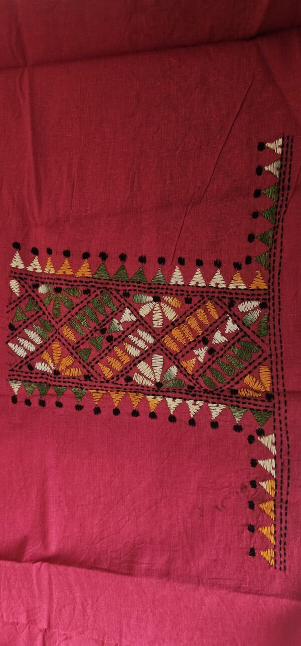 Kantha Embroidery Blouse Piece - Image 2