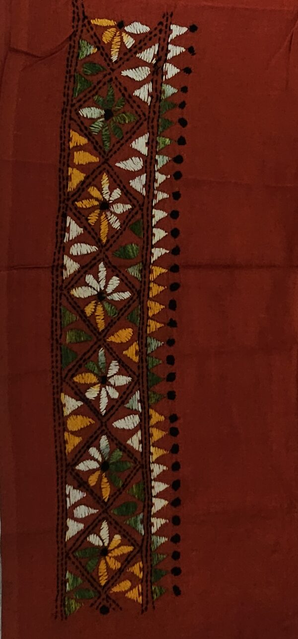 Kantha Embroidery Blouse Piece - Image 2