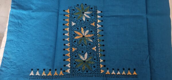 Kantha Embroidery Blouse Piece - Image 3