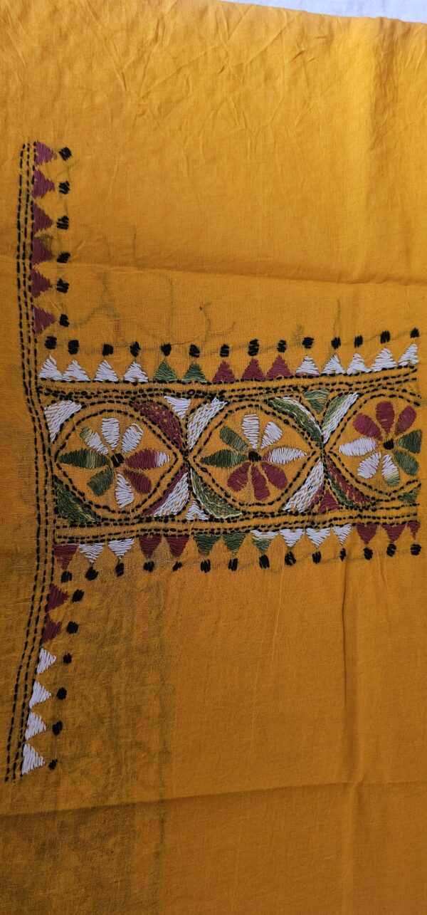 Kantha Embroidery Blouse Piece - Image 3