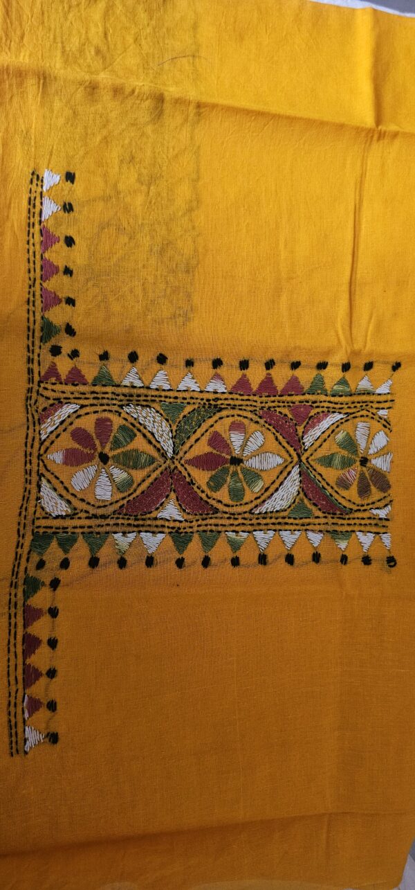 Kantha Embroidery Blouse Piece - Image 4