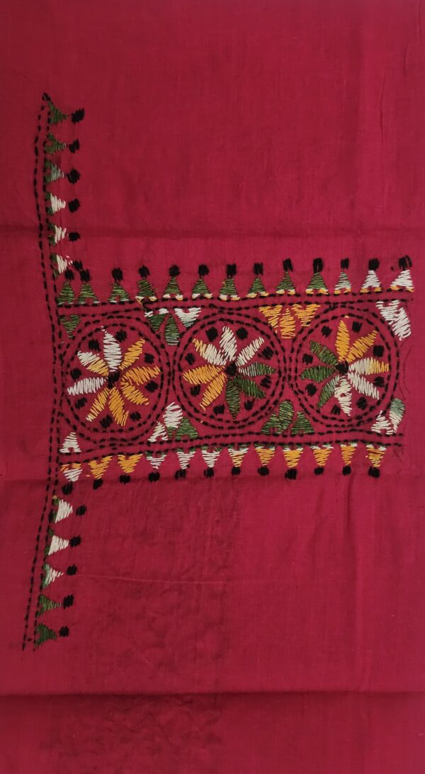 Kantha Embroidery Blouse Piece - Image 2