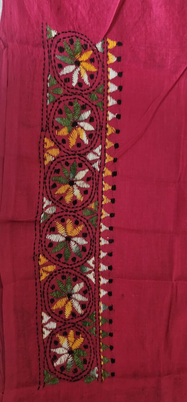 Kantha Embroidery Blouse Piece - Image 3