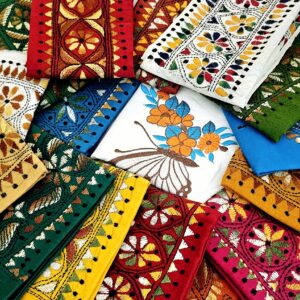 Kantha Embroidery Blouse Pieces
