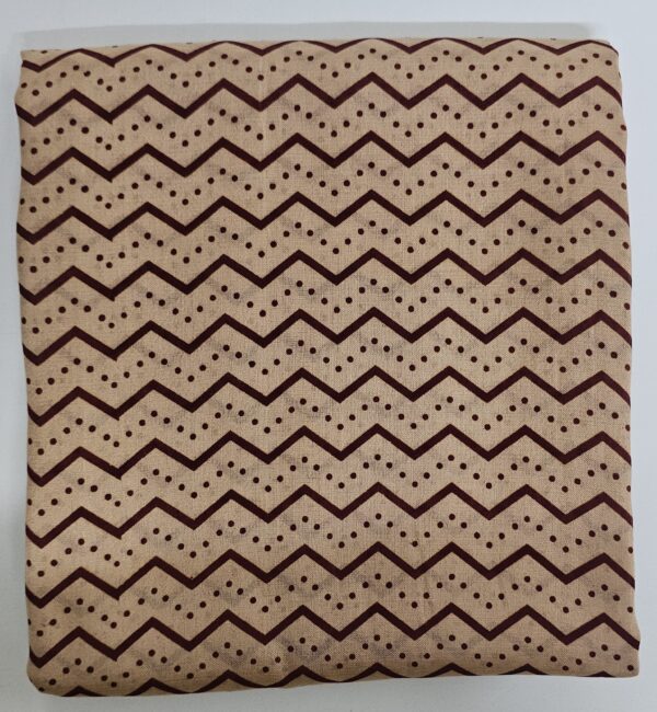 Saree | Handloom-Mangalgiri | Naturally Dyed | Hand Block Printed | Blue Border - Image 2
