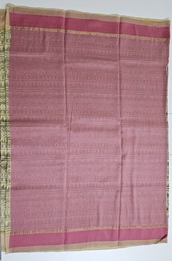 Saree | Handloom-Mangalgiri | Naturally Dyed | Hand Block Printed | Multi-Block Printed - Image 5