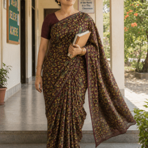 Parimal EcoHub | Cotton 6 Yard Saree | Multi-Coloured